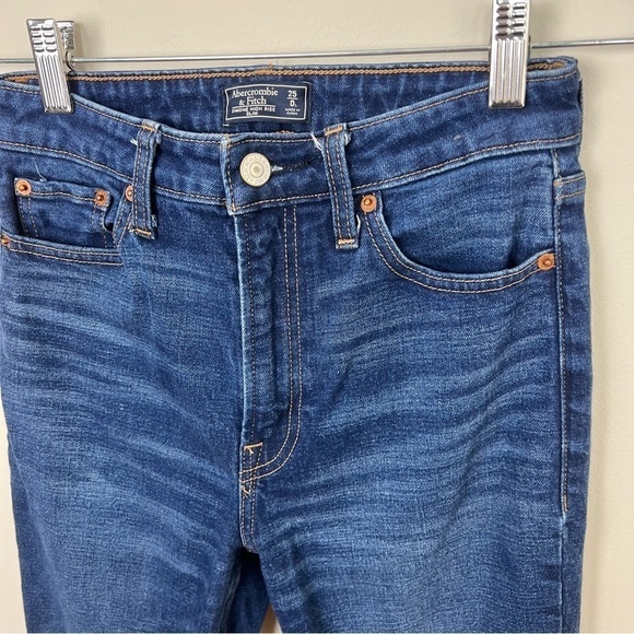 A&F Simone High Rise Slim Dark Wash Jeans - Picture 2 of 11